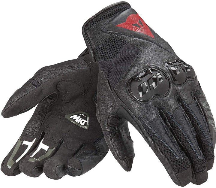 Dainese Mig C2 Unisex Motorradhandschuhe XXXS Schwarz/Schwarz/Schwarz, XXXS Schwarz/Schwarz/Schwarz