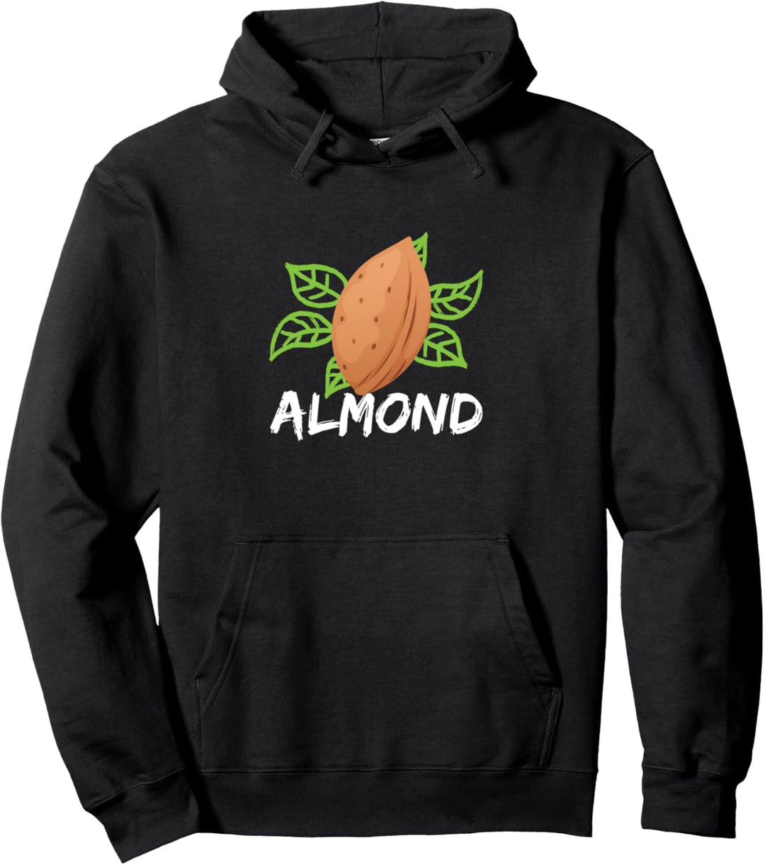 Schöne Mandel mit grünem Blatt Geschenk Fun Pullover Hoodie
