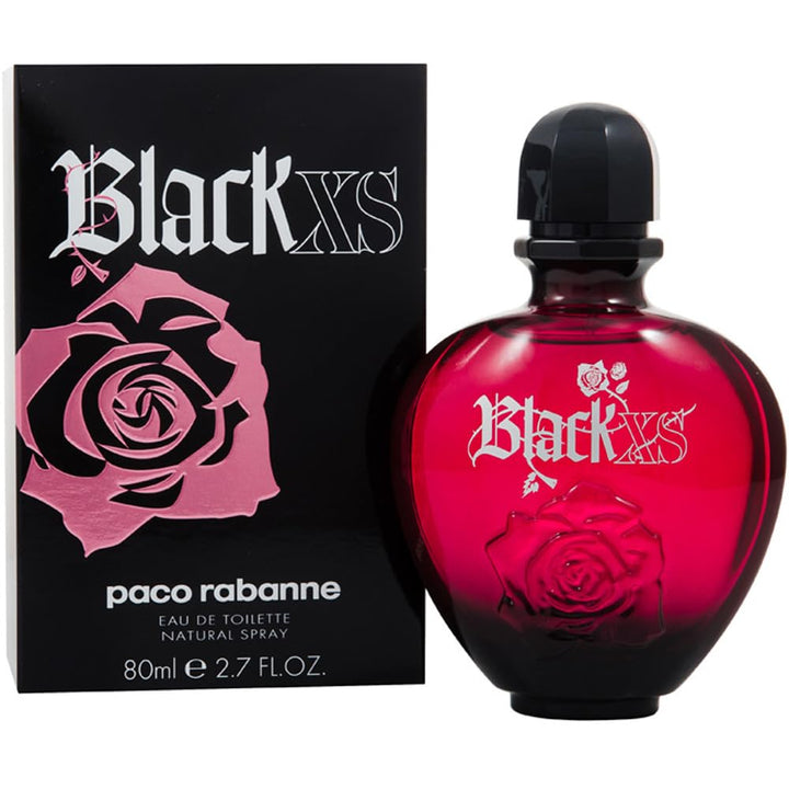 Paco Rabanne Black XS for her femme / woman, Eau de Toilette, Vaporisateur / Spray 80 ml, 1er Pack (