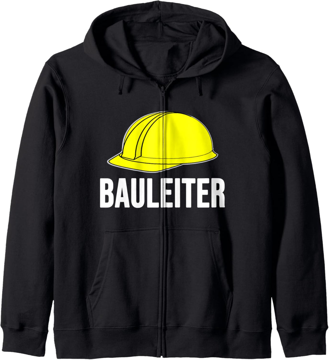 Bauleiter Bau Geschenk Helm Bauarbeiter Polier Baustelle Kapuzenjacke