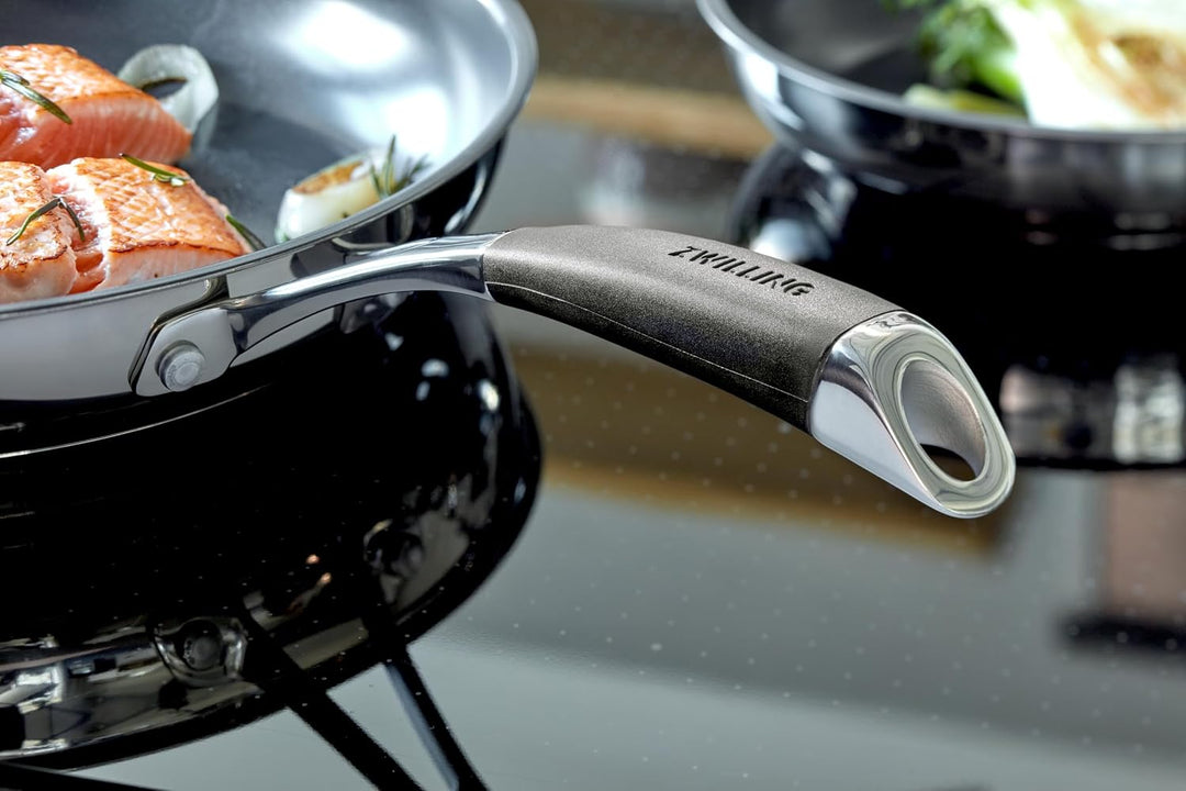 CORNELIA POLETTO BY ZWILLING Bratpfannen, Set 3-teilig (20 cm + 24 cm + 28 cm), mit 4-lagiger Antiha