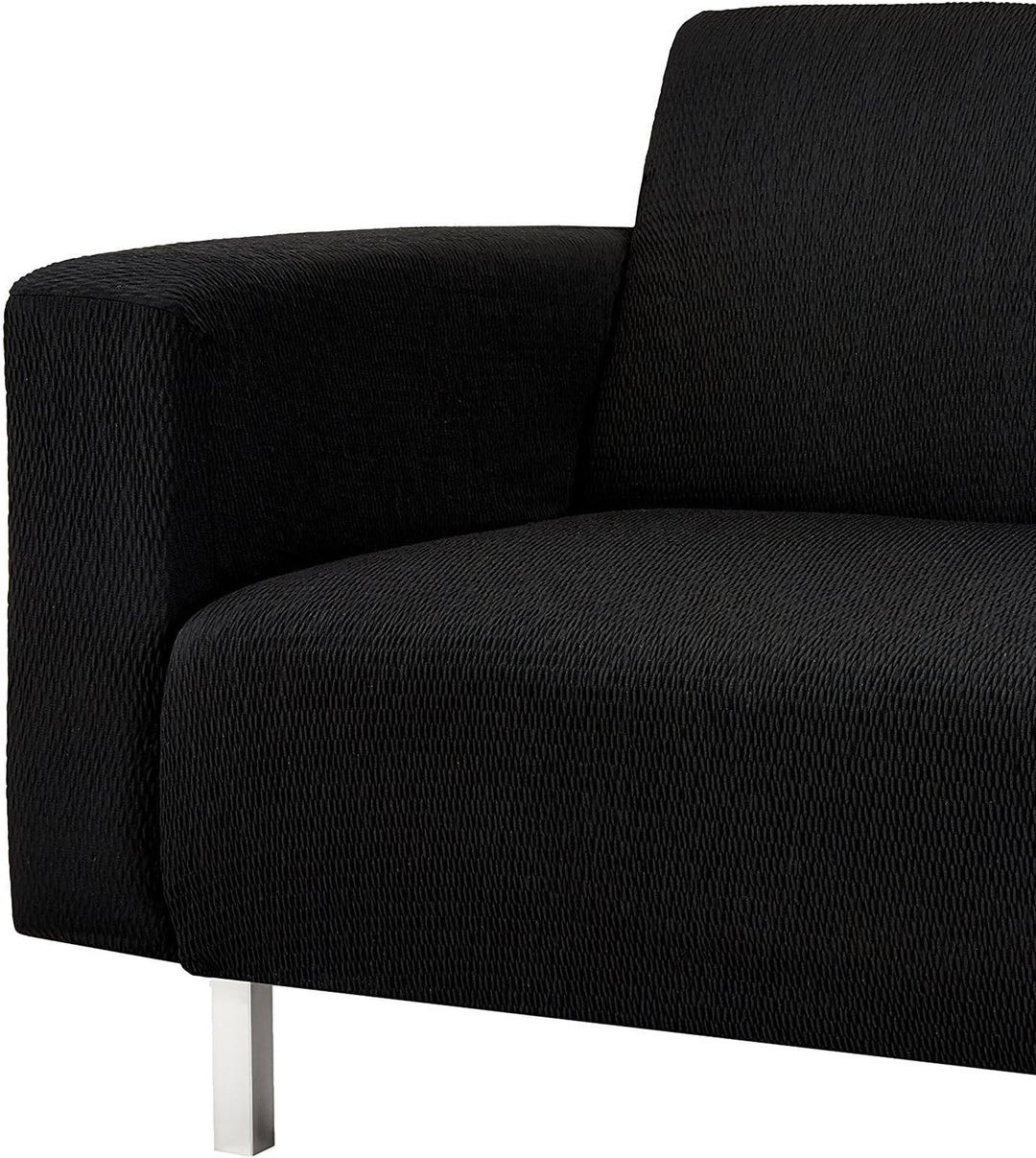 Martina Home - Sofabezug für Chaise Longue, Modell Túnez, Stoff, Schwarz, kurzes Eckteil rechts, 32x