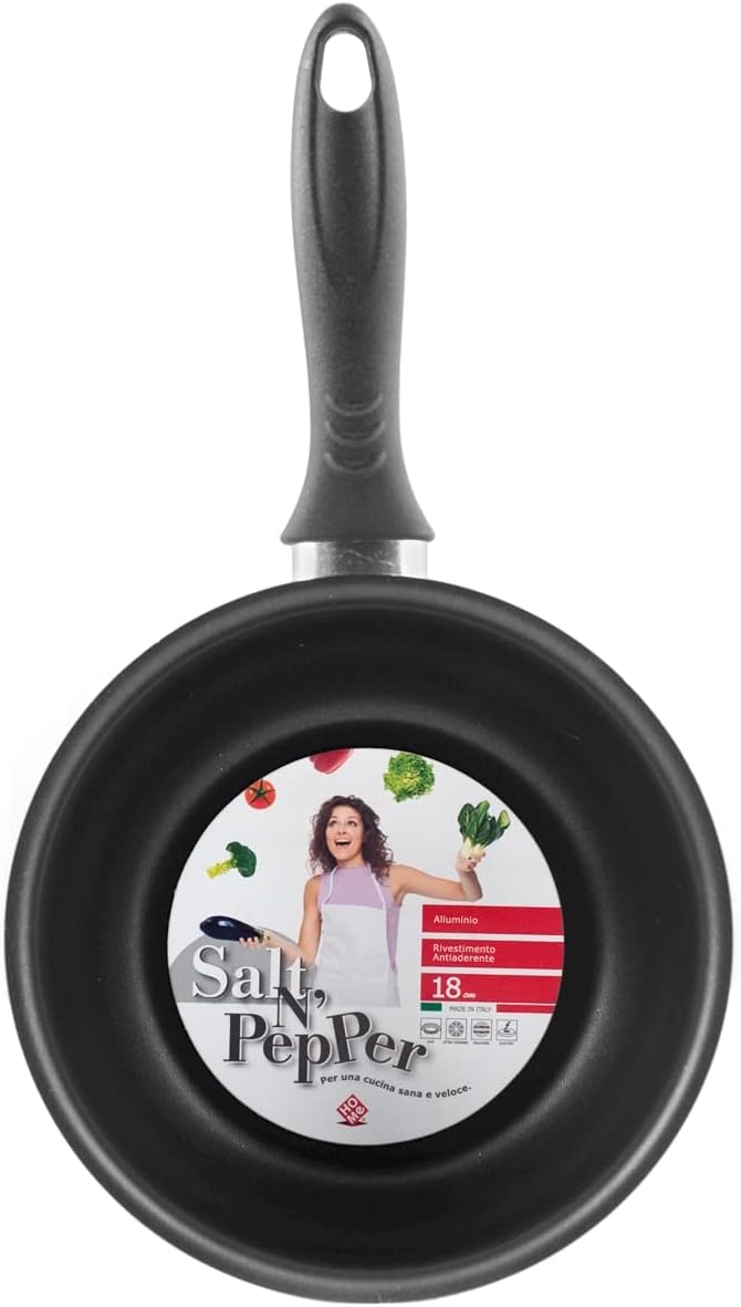 Home Salt Peper Bräter EIN Griff Antihaft-Salzpfeffer cm 20 Kochtopf, Material, Multicolor, 20 cm 40