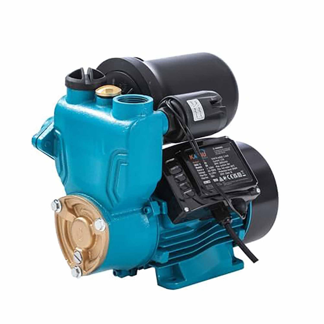 KATSU Wasserpumpe Hauswasserwerk Gartenpumpe 130W, Abschaltautomat mit einstellbarer Druckregelung,