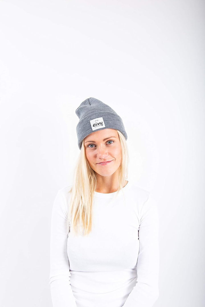 EIVY Damen Beanie Beanie - Watcher'21 Snowboardmütze Skimütze Mütze Grey Melange, Grey Melange