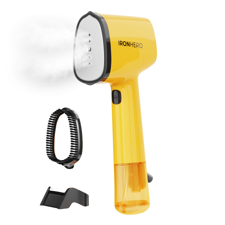 Cecotec Vertikales Bügeleisen mit Keramiksohle IronHero V-1500 Essential Yellow, Leistung 1500 W, ko