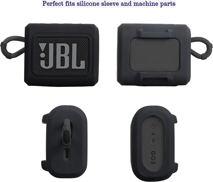 Hermitshell Silicone Sleeve is Suitable for JBL GO 4 /JBL GO 3 Wasserfester, tragbarer Lautsprecher(