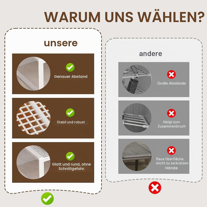 Verstellbare Regale für Schrank, Erweiterbares Einlegeböden Schrankregal, Einlegeböden für Schränke,