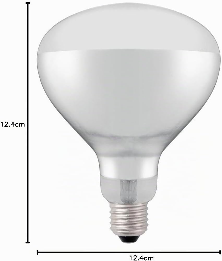 HENDI Infrarotlampe, für Wärmelampen und Wärmebrücken, zum Warmhalten von Speisen, Bruchsicher, E27