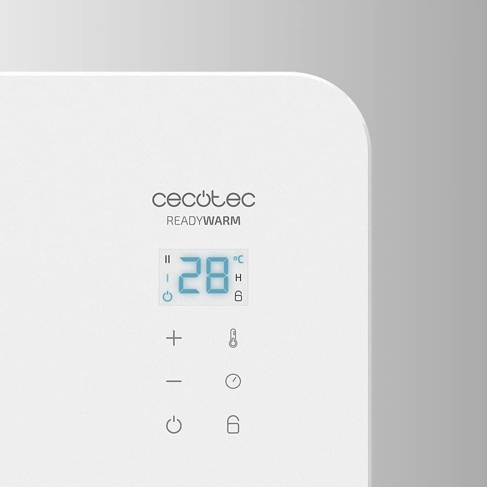 Cecotec Heizkonvektor mit Glasplatte Ready Warm 6700 Crystal Connection. 1500 W, WiFi-Steuerung, ein