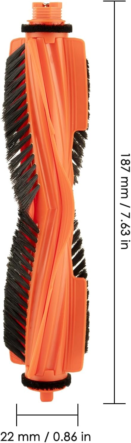 (2 Stück) H40/ S40/ S40C Ersatz walzenbürsten kompatibel mit Xiaomi H40/ S40/ S40C Saugrobotern, Hau