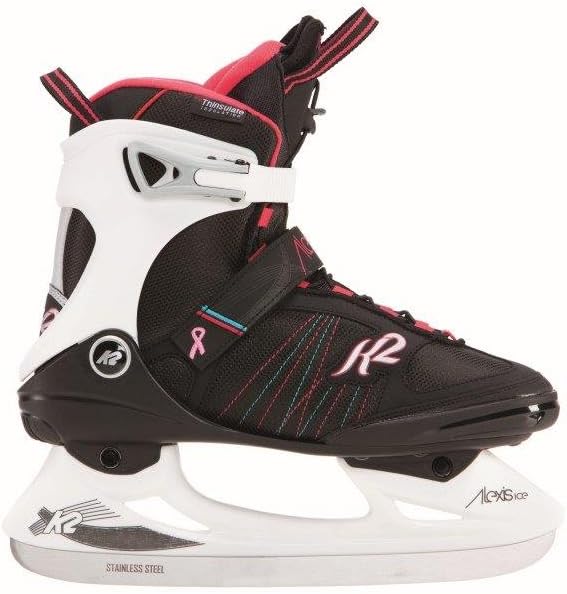 K2 Damen Alexis Ice Pro Skates 37 Schwarz/Weiss/Rot