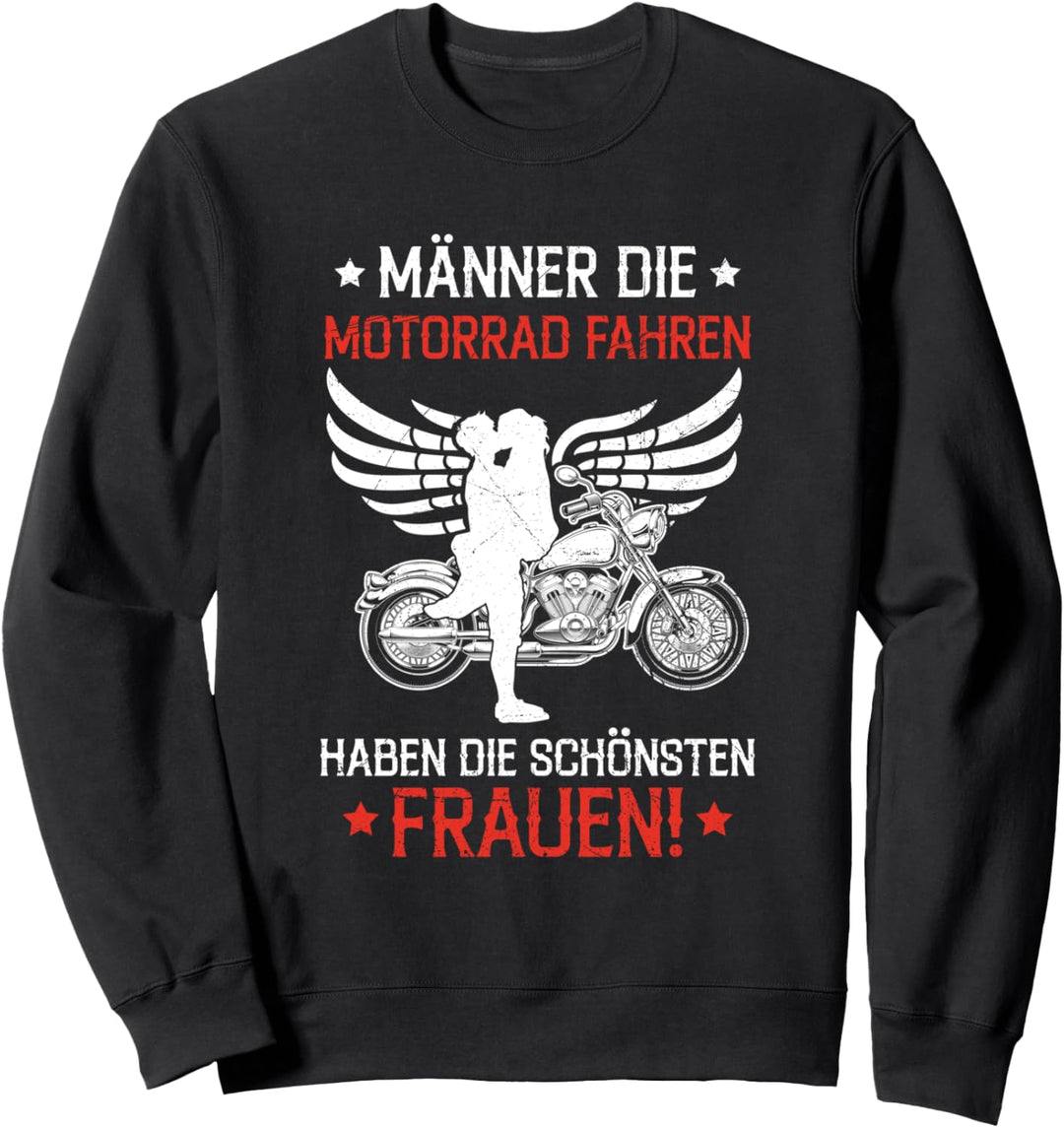 Männer Die Motorrad Fahren Biker Motorradfahrer Spruch Sweatshirt