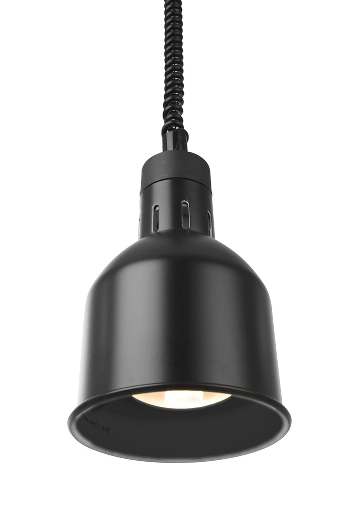HENDI Wärmelampe, Inkl. Splitterfreie lampe, Höhenverstellbar, Zylinder, Warmhalten von Speisen, Spe