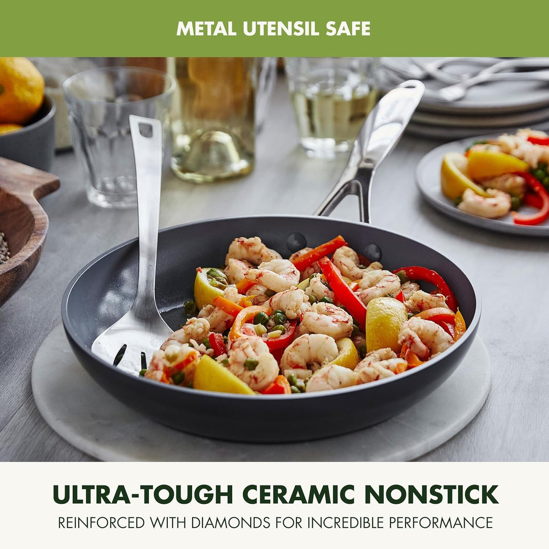 GreenPan Valencia Pro Harteloxierte Gesunde Keramik Anti-Stick 26 cm & 30 cm Bratpfannen-Set, PFAS-f