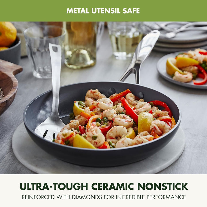 GreenPan Valencia Pro Harteloxierte Gesunde Keramik Anti-Stick 26 cm & 30 cm Bratpfannen-Set, PFAS-f