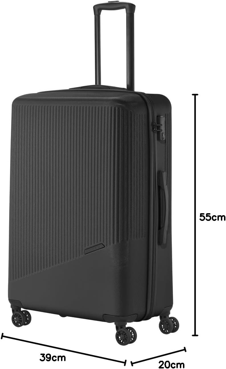 travelite 4-Rad Handgepäck Koffer klein 37 Liter, Gepäck Serie BALI: ABS Hartschalen Trolley erfüllt