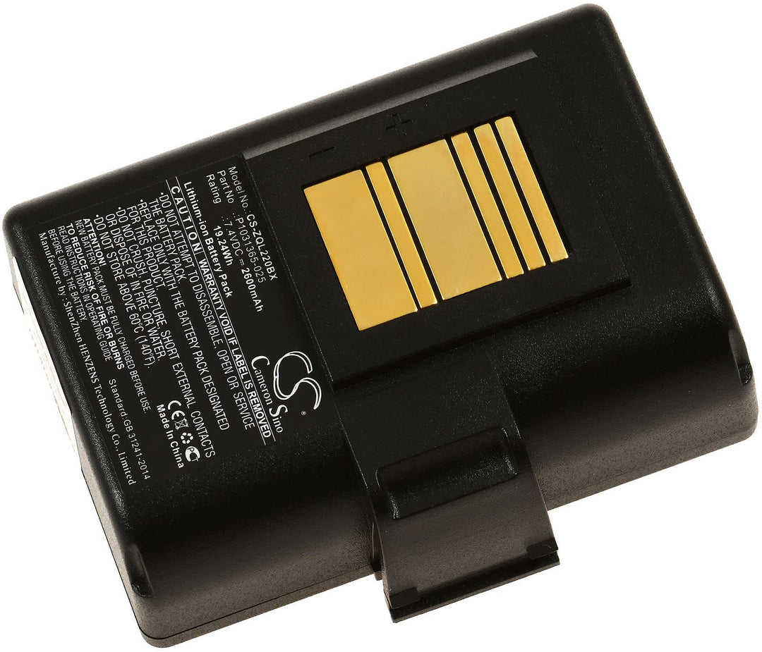 Akku für Barcode-Scanner Zebra ZQ500, ZQ510, ZQ520, 7,4V, Li-Ion