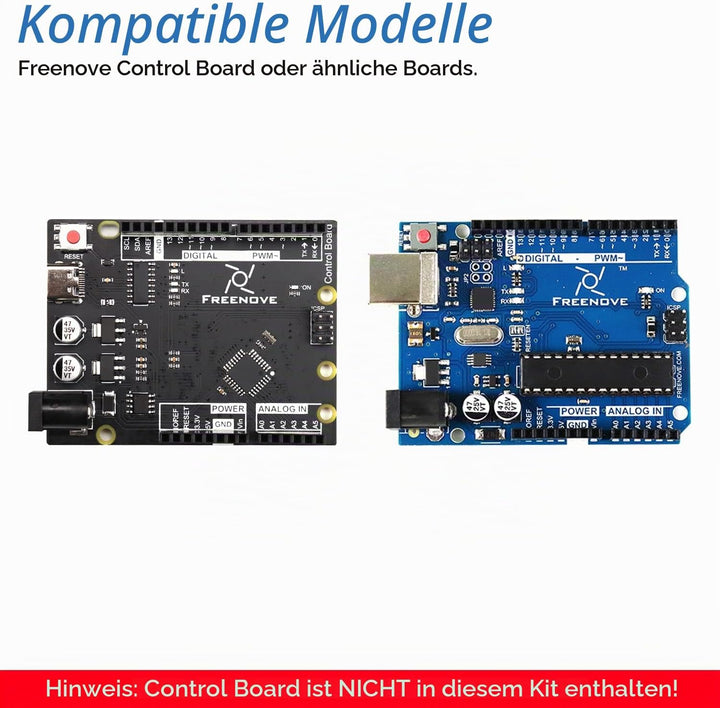Freenove Projects Kit (No Control Board) (Compatible with Arduino IDE), 238-Page Detailed Tutorials,
