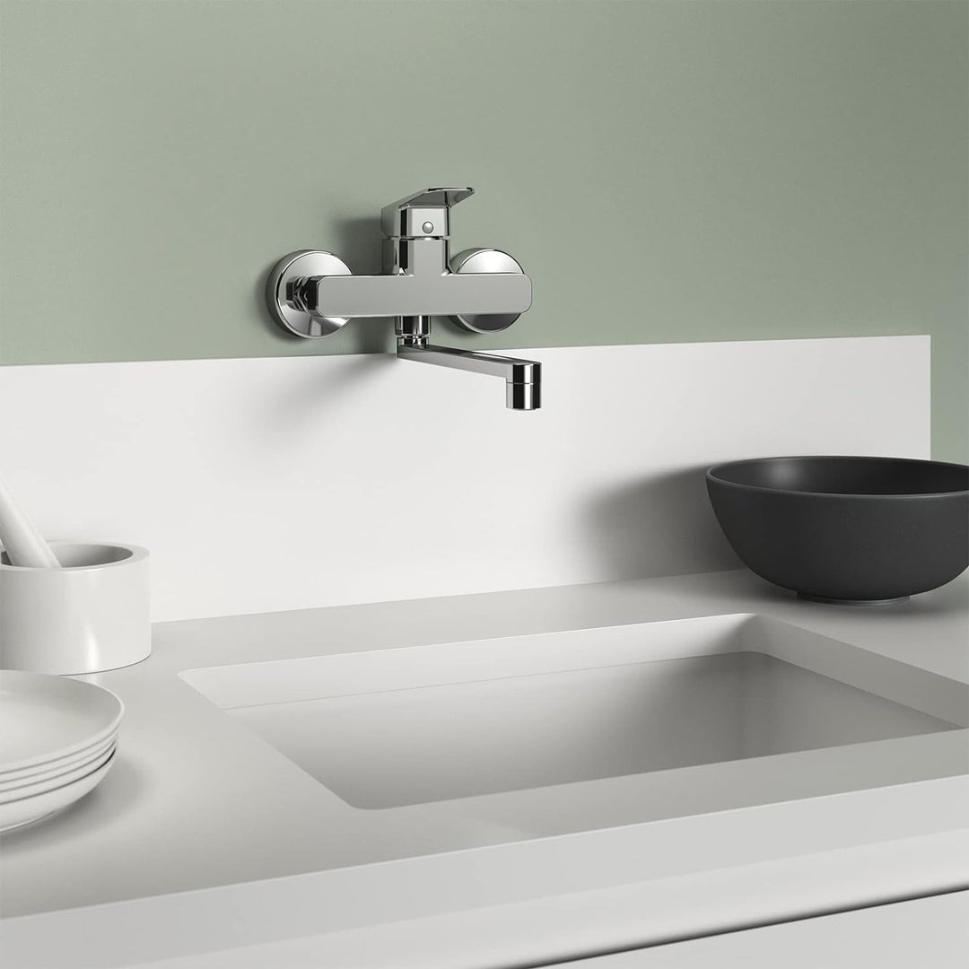 Ideal Standard BD340AA Ceraplan Wand-Küchenarmatur Aufputz Auslauf 160mm Chrom, Auslauf 160mm Chrom