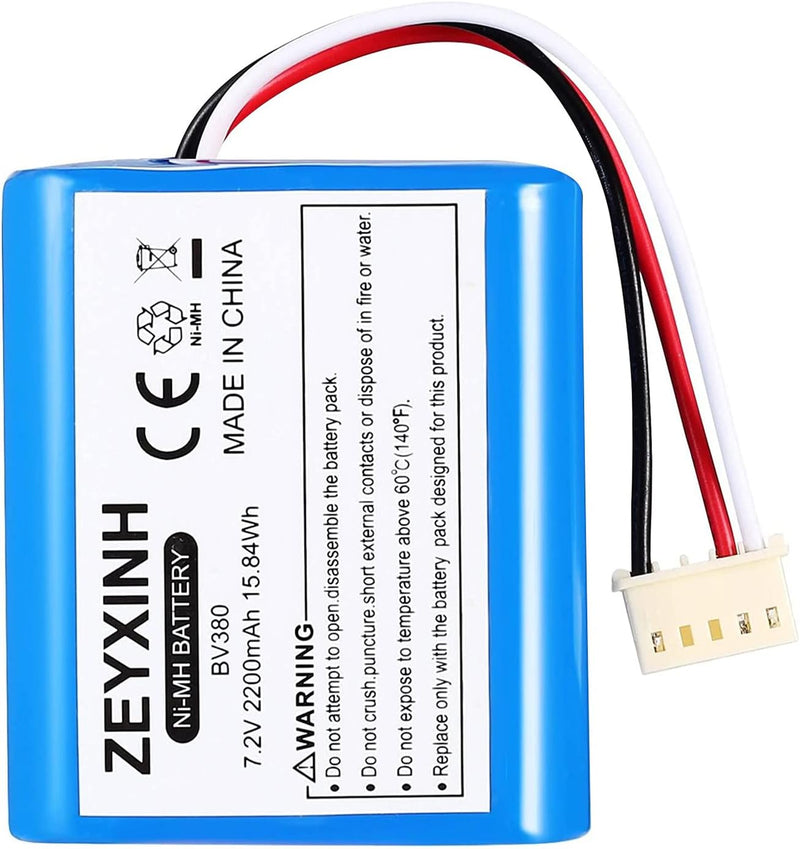 ZEYXINH 7.2V 2200mAh NiMH Ersatzakku für iRobot Braava 380 380T 390 390T Mint 5200 5200B 5200C Reini