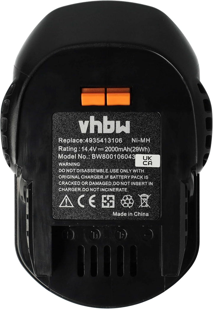 vhbw 2X Akku kompatibel mit AEG FL 14 Werkzeug (2000 mAh, NiMH, 14,4 V)