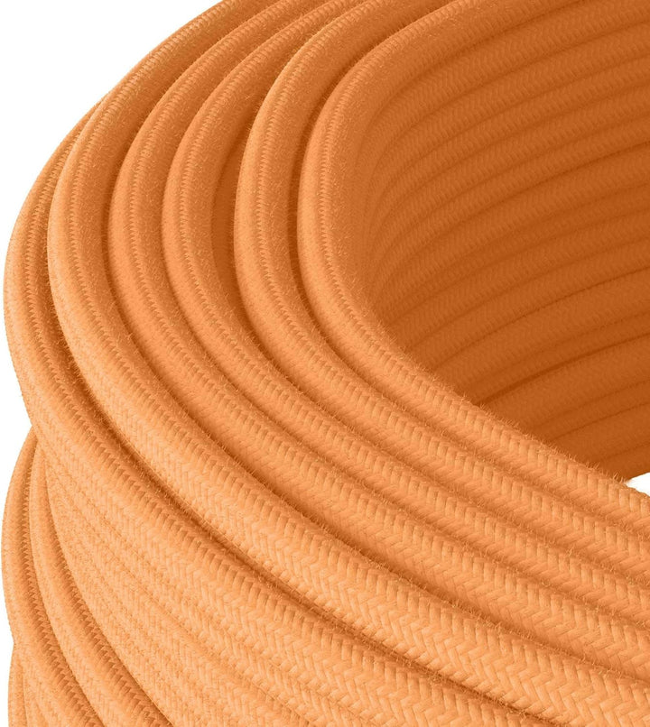 Textilkabel für Aufputz-Elektroinstallation, Rundkabel, dreiadrig (3×1.5mm²), Salmon - 50 Meter 50 M