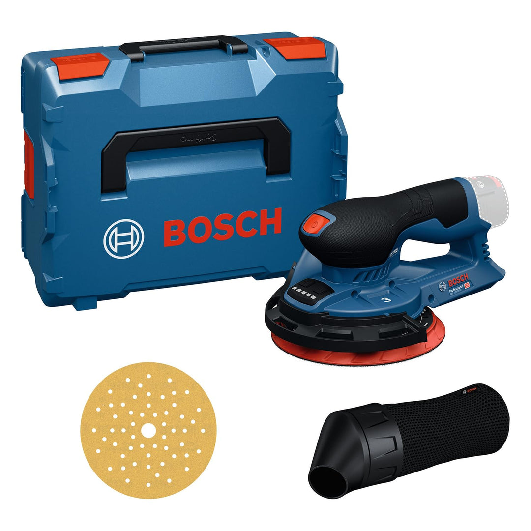 Bosch Professional 12V Akku-Exzenterschleifer GEX 12V-150-3 (inkl. Schleifteller, Schleifblatt, Schu