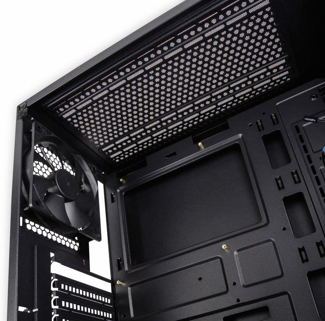 KOLINK Stronghold Midi-Tower Mini-ITX bis E-ATX, PC Hülle mit Seitenfenster, Tempered Glass Computer