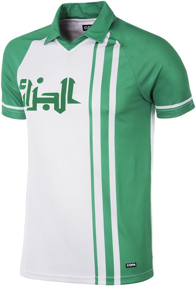 Copa Algerien Retro Fussball Trikot WM 1982 S Weiss, S Weiss