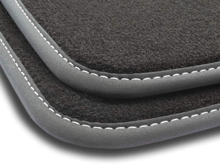 M MOTOS Velours Premium fussmatten Auto kompatibel mit Porsche Cayenne I 2002-2010 - Premium, Matt,