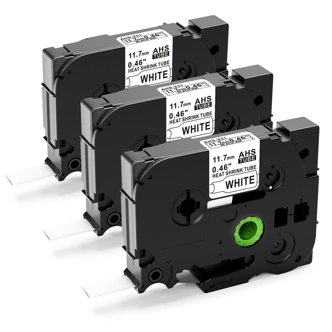 3x Upwinning Hse-231 HSE231 Schrumpfschlauch 11.7mm Kompatible mit Brother P touch Schrumpfschlauch
