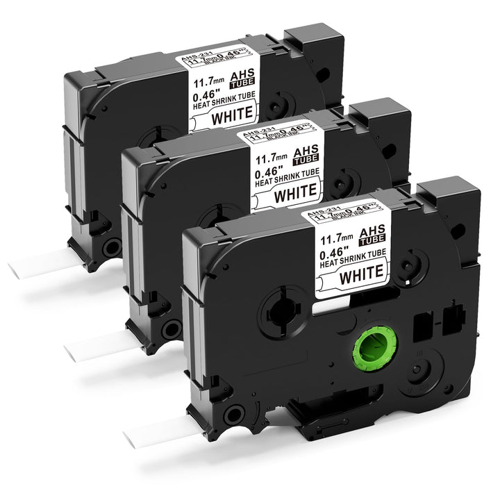 3x Upwinning Hse-231 HSE231 Schrumpfschlauch 11.7mm Kompatible mit Brother P touch Schrumpfschlauch