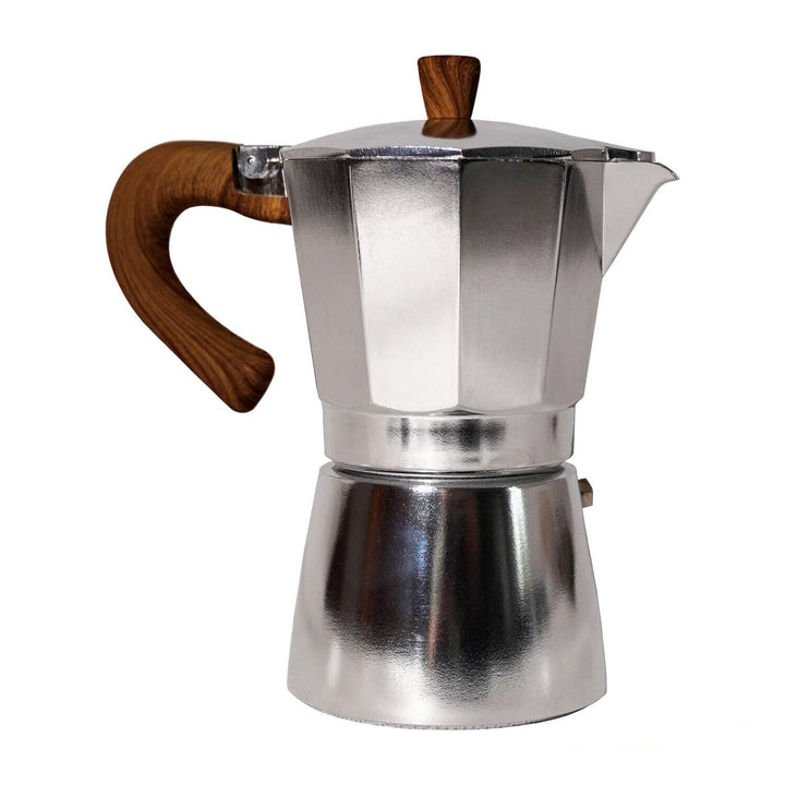 Karlspace Premium-Espressokocher Kaffee Aluminium für 6 Tassen - in verschiedenen Farben - Herdplatt