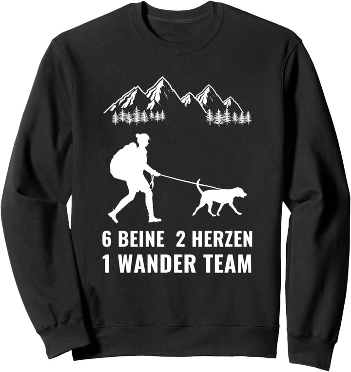 Wandern mit Hund Hundebesitzer Berge Wanderer Sweatshirt