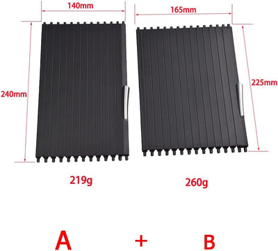 CANTONDZ 1Paar Mittelkonsole Abdeckung Rolle Rollo Vorne Hinten Kompatibel mit BMW X5 X6 E70 E71 E72