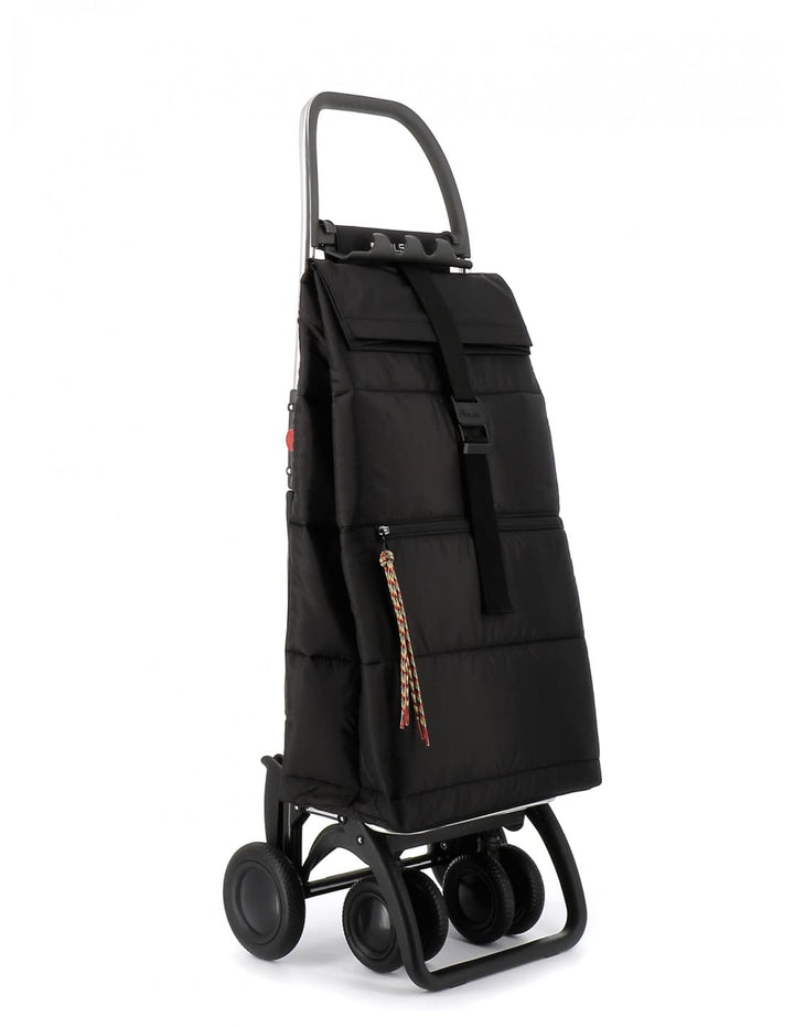 Klappbarer Einkaufstrolley Rolser Big Polar 4 Räder (2 drehbare) - Schwarz 4 Räder 2 davon drehbar Z