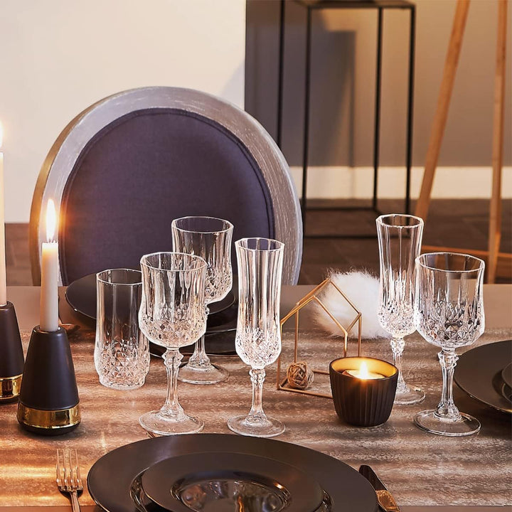 Cristal d´Arques Serie Longchamp ECLAT 6-er Set Sektkelch, 14 cl, Glas, Transparent, 6 Stück (1er Pa