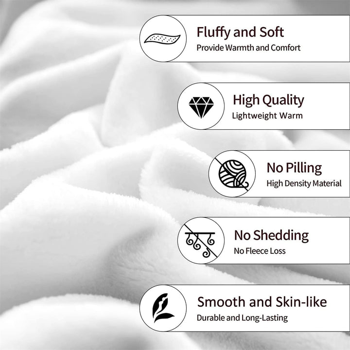 Homewish Geweih-Flanell-Decke ganzjährig Weisswedelhirsch-Überwurf Wohnzimmer-Dekoration Hirsch Wald