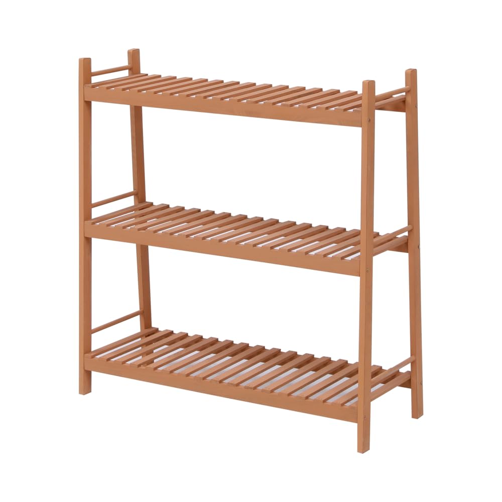 3-Tier Holz Pflanzenregal, Pflanzenständer Blumenregal Stabiler Blumenständer Blumentreppe mit Mehre