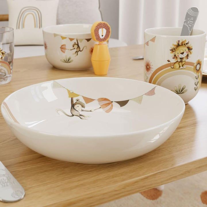 Villeroy &amp; Boch – Boho kids Roar like a lion Kinderteller tief, tiefer Teller für Kinder, Porzellant