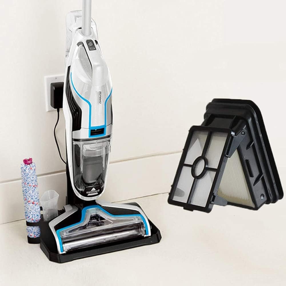 Queta Zubehör für Bissell Crosswave Nass- & Trockensauger 4 StückMultiflächen-Bürstenrolle Und 4 Fil