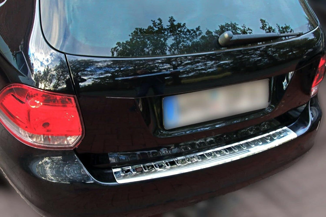 RECAMBO Ladekantenschutz Edelstahl kompatibel für VW Golf 5 + Golf 6 Variant | BJ 2007-2013 - Hochgl