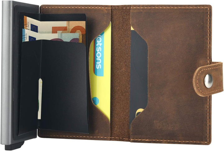Premium Herren Portmonee RFID Schutz Kartenetui Business Geldbörse feinstes A++ Echtleder mogdi Nano