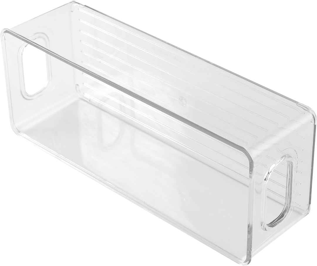 6 Stück Kühlschrank Organizer Box Set, 3 Grössen Kühlschrank Aufbewahrungsbox, Stapelbar Kühlschrank