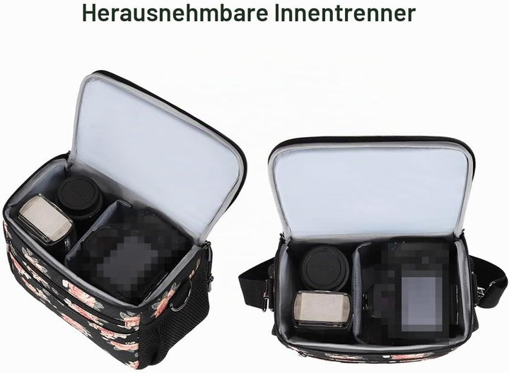 DOMISO SLR DSLR Kameratasche Wasserdicht Fototasche, Blume, Blume