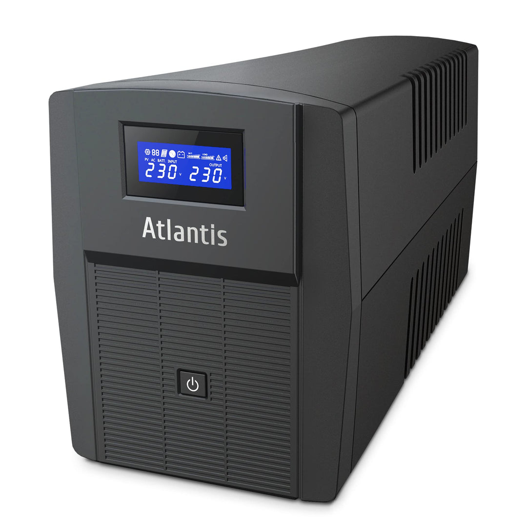 Atlantis A03-HP1503 Unterbrechungsfreie Sinuswelle 1200VA 720W Line Interactive, LCD-Display, USB-HI