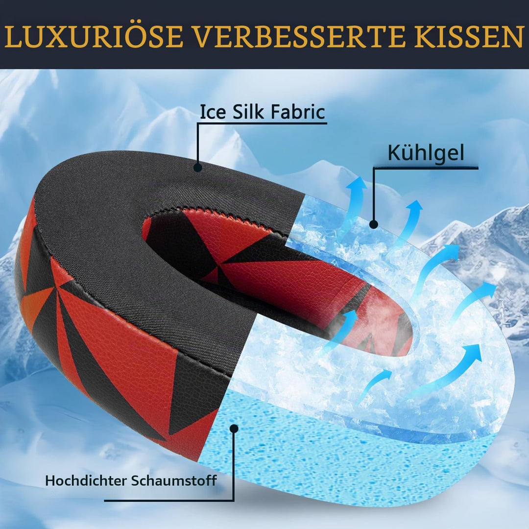 SOULWIT Kühlgel Ersatz Ohrpolster für Steelseries Arctis Nova Pro Wired, Nova 1/1X/1P/3/3P/3X/4/7/7X