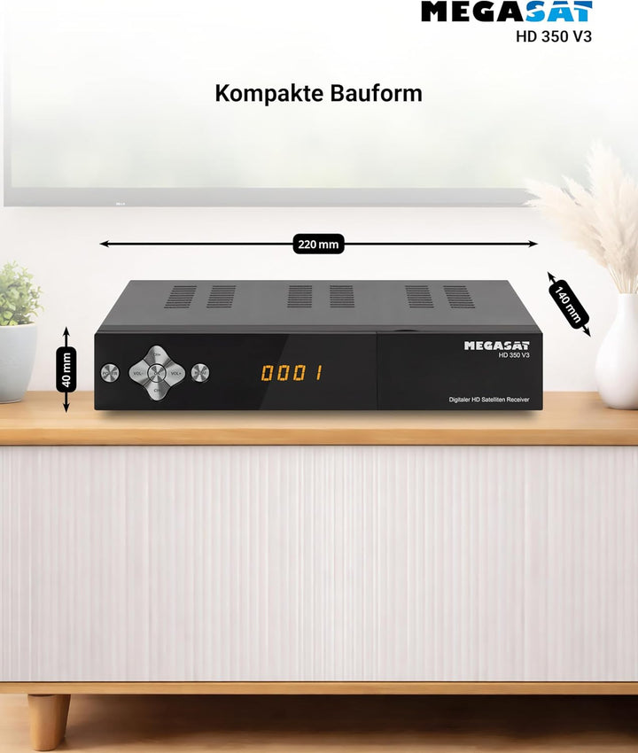 Megasta Sat-Receiver Megasat HD 350, 12 / 230 Volt
