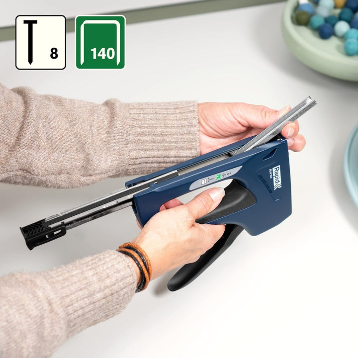 Rapid Handtacker ALU740, Tacker für Holz und Folien, Robust, Aluminium, für Klammern Typ 140, 6-14mm